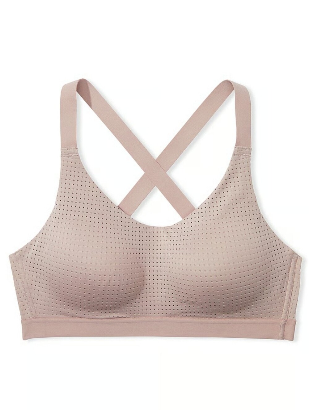 NWT Victoria's Secret Taupe Women's VSX Lightweight Mesh Sports Bra Size 36C